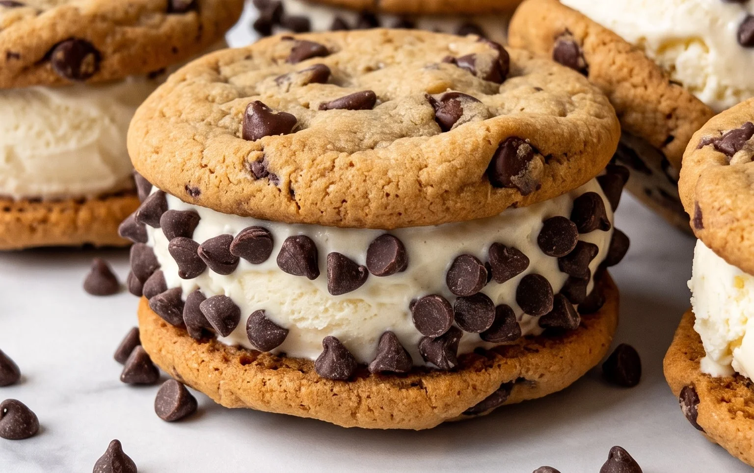 Cookie Ice Cream Sandwiches (Like a Chipwich!)