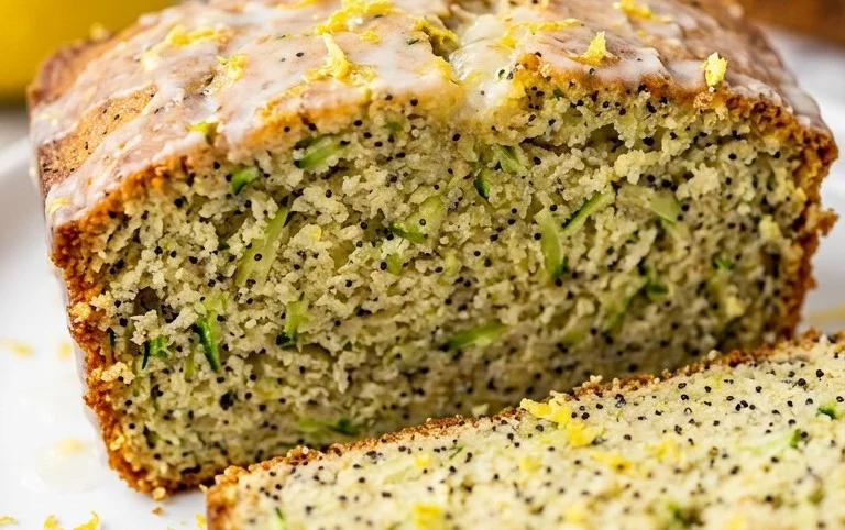 Easy Lemon Poppy Seed Zucchini Bread