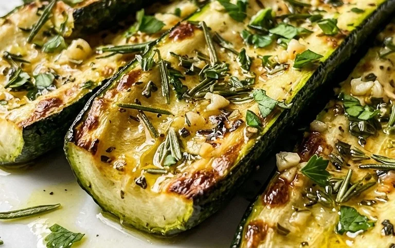 Simple Herb-Infused Roasted Zucchini Recipe