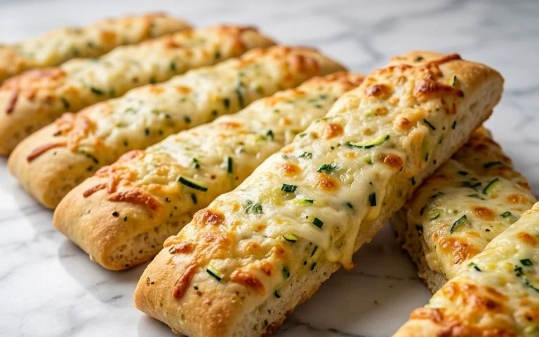 Cheesy Zucchini Breadsticks