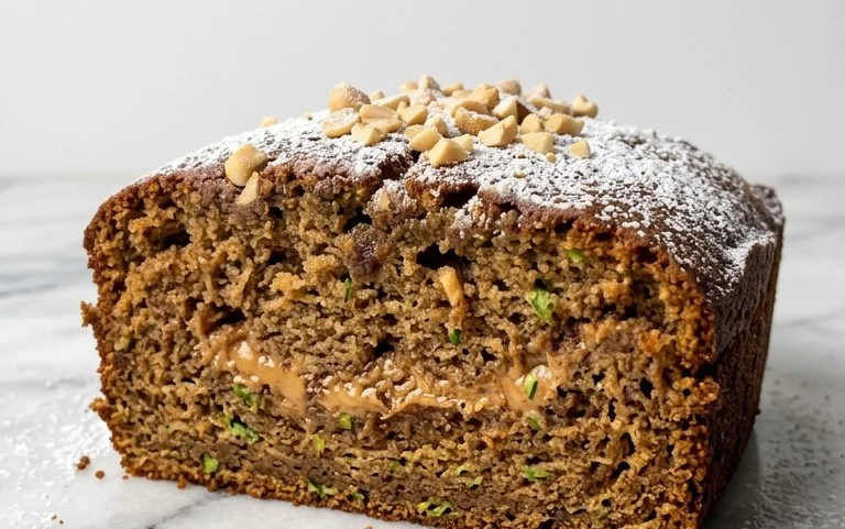 Moist Peanut Butter Zucchini Cake Recipe