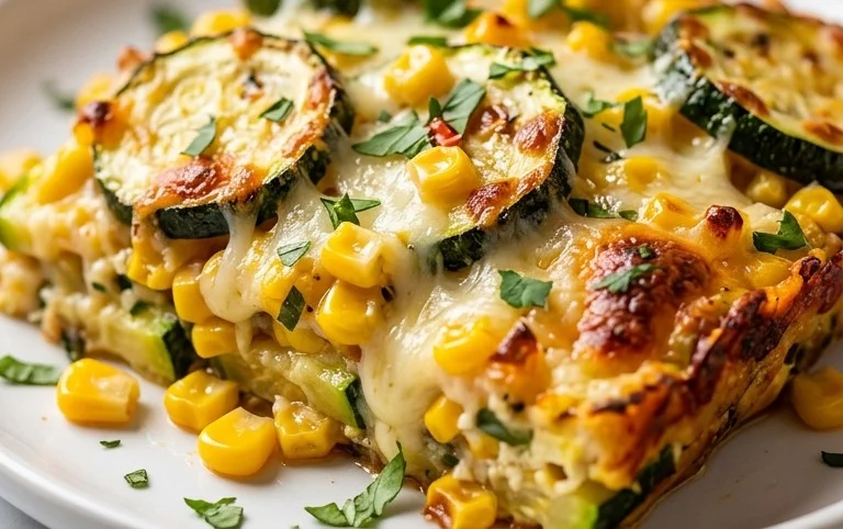Zucchini Corn Parmesan Bake Recipe