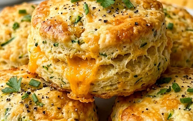 Zucchini Cheddar Biscuits