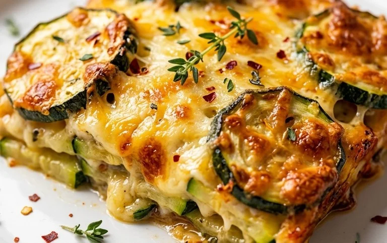 Cheesy Baked Zucchini Casserole