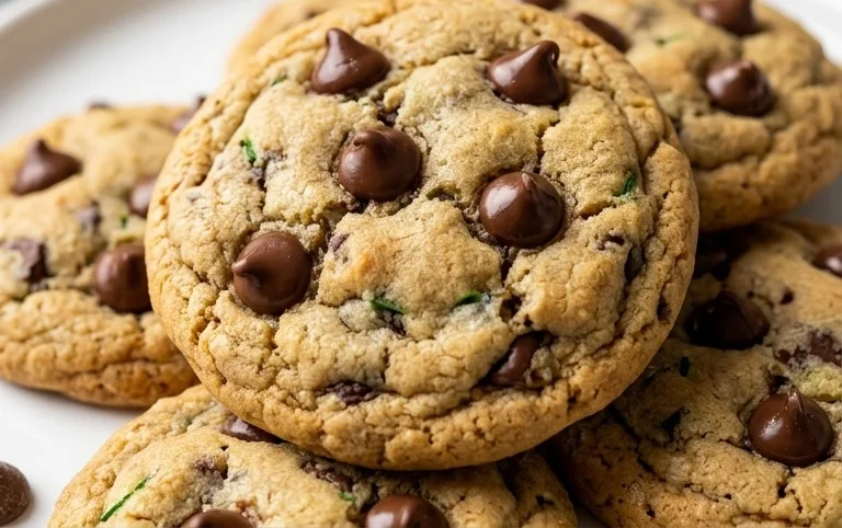 Soft Zucchini Cookies with Chocolate Chips