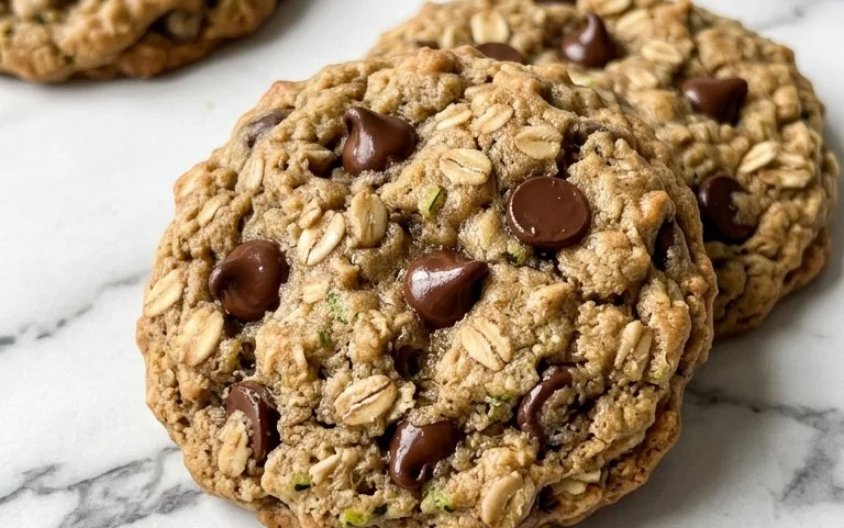 Homemade Zucchini-Oat Chocolate Chip Cookies