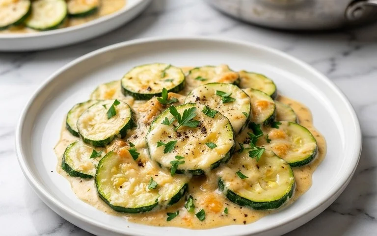 Creamy Parmesan Zucchini