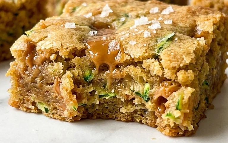 Chewy Butterscotch Zucchini Blondies