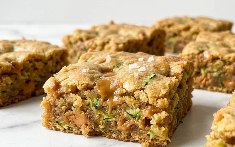 Chewy Butterscotch Zucchini Blondies