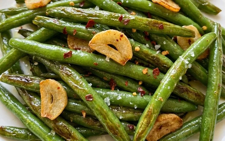 Sautéed Green Beans Recipe with Garlic