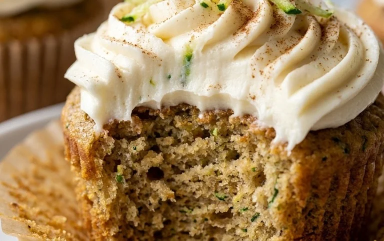 Zucchini Cupcakes with Cream Cheese Frosting