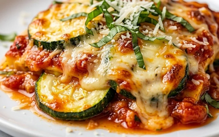 Three Cheese Zucchini Parmesan