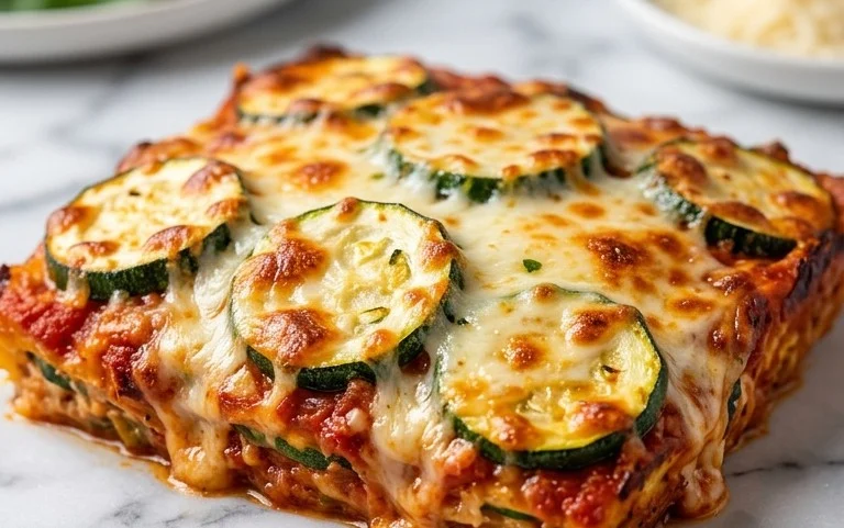 Three Cheese Zucchini Parmesan