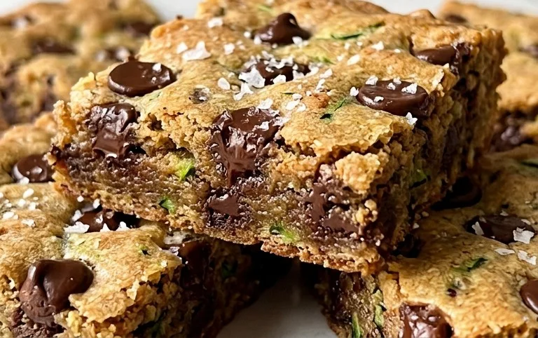 Chocolate Chip Zucchini Cookie Bars