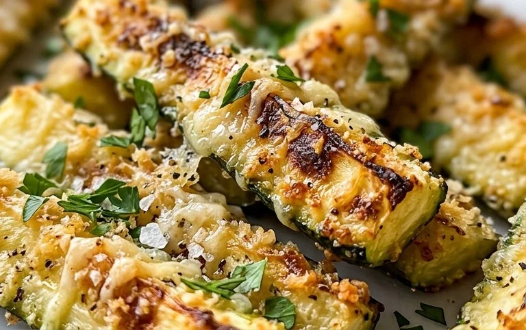 Oven Roasted Parmesan Zucchini