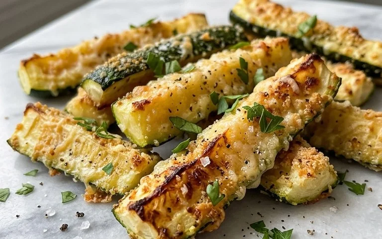 Oven Roasted Parmesan Zucchini