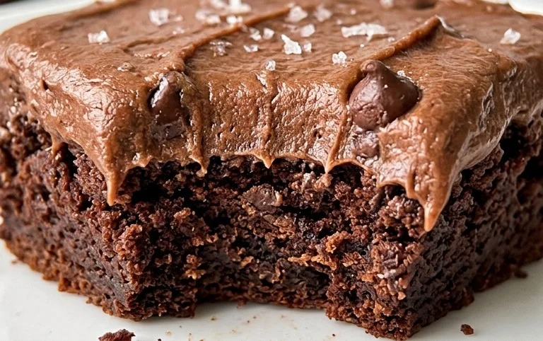Zucchini Brownies with 1 minute Frosting!